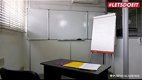 LETSDOEIT - Bad Teacher Valentina Nappi Don't Succeed To Teach Student On Time And She Gets DP Punished