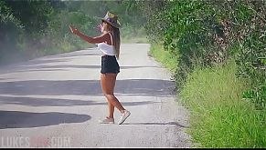 PICKING UP A HITCHHIKER IN THE AUSTRALIAN OUTBACK