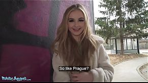 Public Agent Blonde Brit Babe POV Blowjob and Fucked Outside 12 min