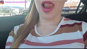 I GO WITH MY STEPFATHER TO THE CAR TO GIVE HIM A BLOWJOB AND MY MOTHER DOES NOT KNOW IT ( SHE FILLS MY HAIR WITH CUM)