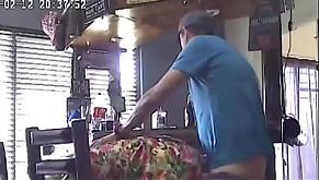 Hidden camera caught my husband fucking the 18 year old babysitter 5 min