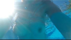 sunbathing, swimming pool bath and cum, more on the MV