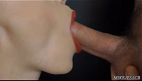 Surprised by an oral cream pie (throbbing cock)