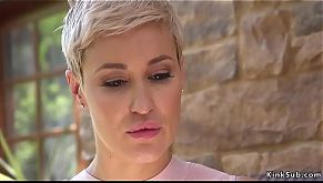 Wife seduces husband for bondage sex