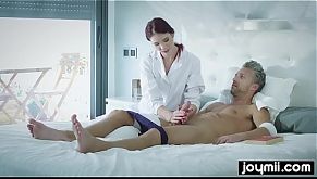 Joymii naughty teen nurse wants daddy´s cock