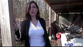 Cheating farmer's wife caught by her husband while ass-fucked