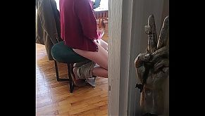 caught him jerking off, I spied on him watching porn till he came