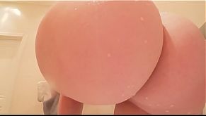 A young girl fucks through Victoria Secret panties