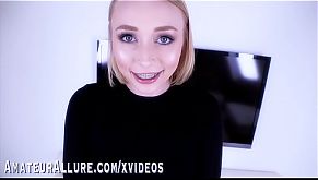 ATHENA MAY SHOWS OFF HER BRACES WHILE SUCKING AND FUCKING