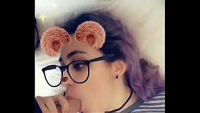 After party with my little sister snapchats to her bf