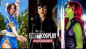 DIRTY COSPLAY - Galaxy Gardian Honey Gold Aka Cumora Gets Seduced By Clumsy Chad