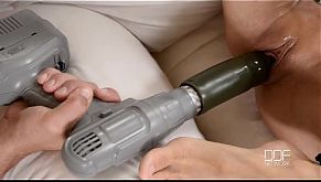 Gina gets her asshole drilled at high speed